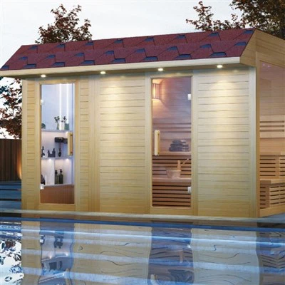Pequeña sauna al aire libre